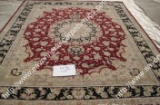 stock wool and silk tabriz persian rugs No.35 factory manufacturer